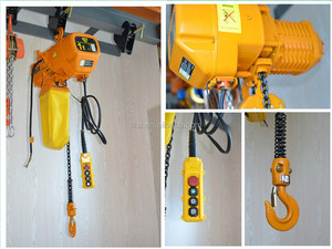 <span class=keywords><strong>HSY</strong></span> serie polipasto eléctrico de cadena de 3 ton pequeña grúa de elevación - Product Image 2