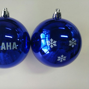 Conception personnalisée Peinte À La Main Grande <span class=keywords><strong>Boule</strong></span> <span class=keywords><strong>De</strong></span> <span class=keywords><strong>Noël</strong></span> En Plastique - Product Image 1