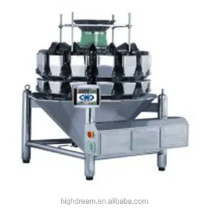 Stand-up automatic weighing machine with 14 heads, Ishida quality multihead weigher