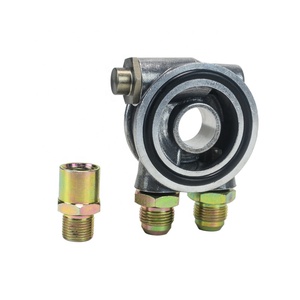 Dầu Cooler Lọc Tấm bánh sandwich + Nhiệt Adaptor 3/4 "16-unf với AN10 phù hợp lọc dầu Sandwich Adapter - Product Image 1