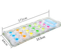 Matelas à air de repos flottant simple gonflable populaire à 18 trous