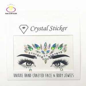 Autocollant pour les yeux en cristal de <span class=keywords><strong>strass</strong></span>, meilleur design, pas cher, tendance - Product Image 3