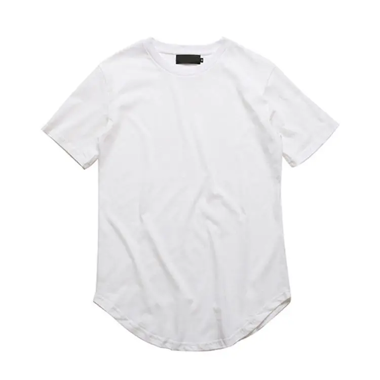 Hiphop Tshirt Heren Zomer Blanco Verlengde Heren T-Shirts Urban Man T-Shirts Kleding