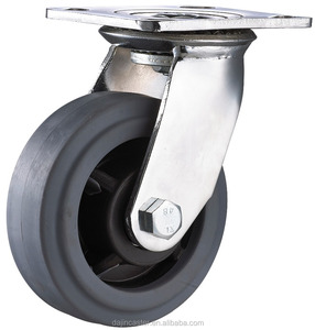 5 "स्विस रबर औद्योगिक कैस्टर पहियों - Product Image 1