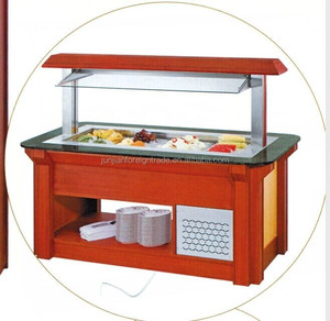 عرض طعام خشبي مربع الشكل للفنادق والمطاعم مع شهادة CE - Product Image 2