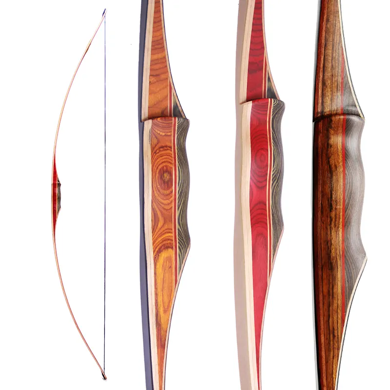 中国手作り伝統狩猟弓メーカー68 "木製ロングボウアーチェリー供給