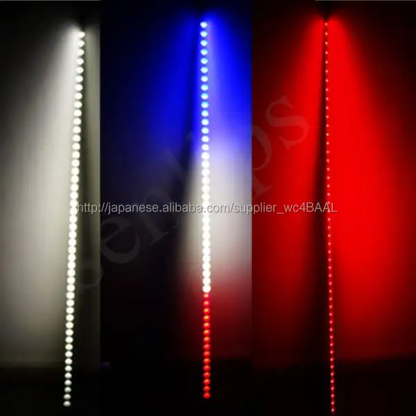 LED シリコンチューブライトT-801Y デイライト LED66発 120cm 均一発光 防水 赤,白,青,緑,紫,イエロー. 彎曲できる.