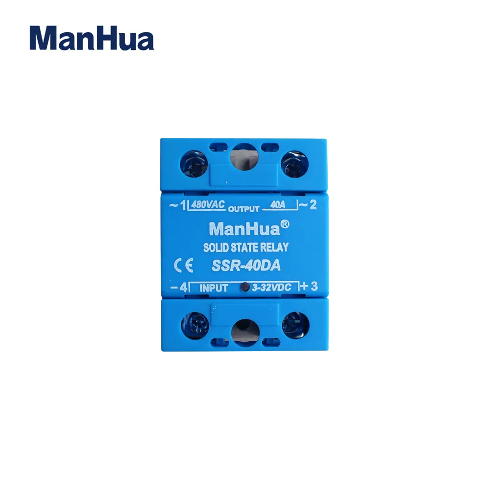 ManHua New Style BLUE DC-AC 480V 40DA SSR Solid-State Relay