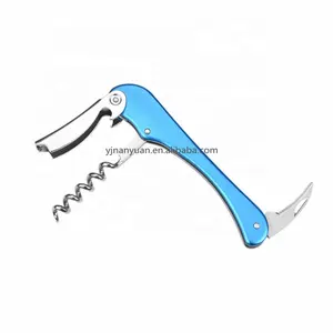 Kualitas tinggi aluminium Aloi pegangan anggur pelayan pembuka corkscrew