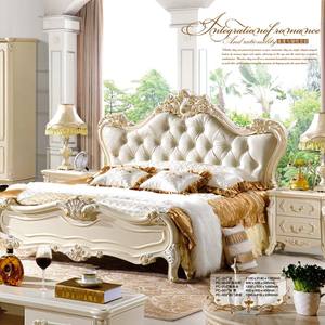 Chambre ensembles Européenne antique royal Français style de luxe <span class=keywords><strong>roi</strong></span> lit - Product Image 1
