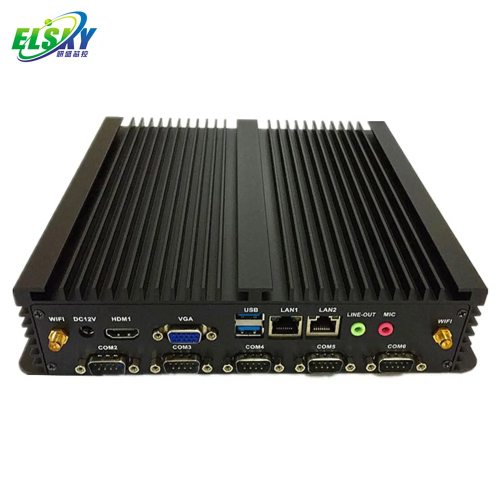 Hot Sale Remote Booting 6COM rs485/rs232 LPT VGA Dual Core i3 i5 i7 MSATA3.0 Industrial Fanless Embedded Mini PC for All In One