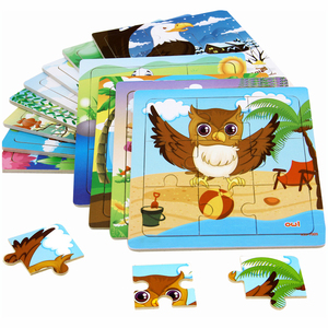 YF-X3021-2 i bambini giocano gioco di <span class=keywords><strong>puzzle</strong></span> educativi giocattoli di legno 9 pz uccelli jigsaw <span class=keywords><strong>puzzle</strong></span> di legno per bambini - Product Image 1