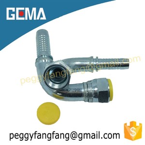 Accesorio de tubería de vacío curva Jic rosca hembra <span class=keywords><strong>manguera</strong></span> accesorio hidráulico gasolina engarzado tubo pezón embrague Jic accesorios 26791 - Product Image 2