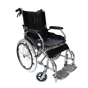 Nursing home aluminum alloy mini portable wheelchair for elderly - Product Image 4