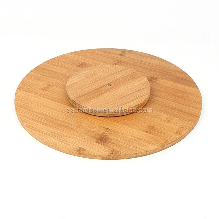 Wholesale Eco-friendly Healthy Bamboo Restaurant lazy susan rotating tray