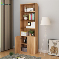 Étagère à livres moderne en bois massif pour enfants, sur pied, avec casiers à porte verrouillable, pour salon et usage hospitalier