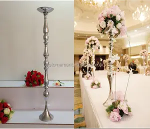 2016 Wholesale Wedding Flower Ball Holder Wedding Road Lead Wedding Centerpiece Metal Stand