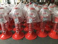 Distributeurs automatiques rotatifs à pièces en alliage d'aluminium de 130cm pour jouets à boules rebondissantes de 45mm ou à Capsules de 45mm