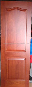 Portes d'entrée intérieures en placage de bois de teck de style européen, surface finie en bois MDF moderne, ignifuge, atelier commercial, entrepôt, école - Product Image 4