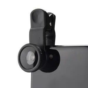 2017 Populer 0.67x Makro lensa Mata Ikan Yang Universal Clip Lensa Kamera Kit 180 Derajat Lensa Fisheye untuk iPhone8