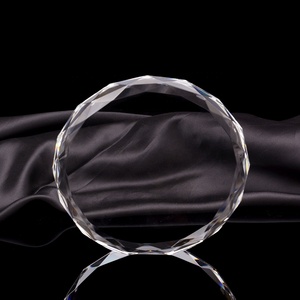 Honor de cristal de vidro facetado papel, redondo diamante borda de corte cristal para a gravura a laser - Product Image 6