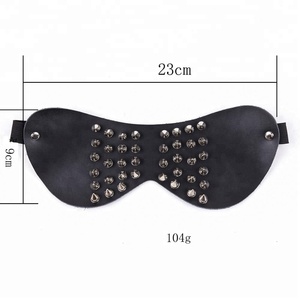 หน้ากากหนัง PU/PVC คุณภาพสูง ปรับได้ สำหรับผู้ใหญ่ ราคาโรงงาน สไตล์พังก์ พร้อมผ้าปิดตา - Product Image 5