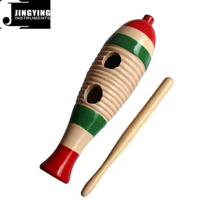 Commercio all'ingrosso Orff Piccolo A Percussione Serie, Strumenti A Percussione Per Bambini Pesce Rana A Percussione Guiro