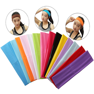 fitness hommes de mâle femmes entraînement de <span class=keywords><strong>sport</strong></span> bandes de <span class=keywords><strong>cheveux</strong></span> élastique antidérapant personnalisé yoga bandeau - Product Image 1