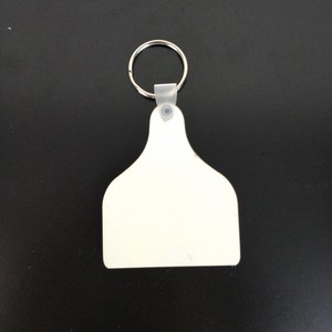 Llavero con etiqueta de vaca de 8 puntos, logotipo personalizado, sublimación, de diseño - Product Image 2