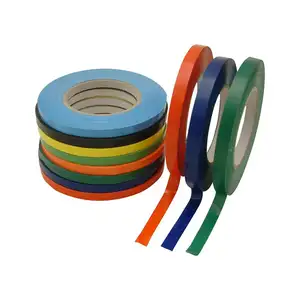 UPVC Rainbow Poly Bag Sealing Tape: 1/2。X 180ヤードスーパーマーケット野菜包装バッグテープ用