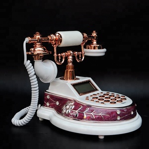 <span class=keywords><strong>Teléfono</strong></span> <span class=keywords><strong>de</strong></span> marcación telefónica antiguo <span class=keywords><strong>de</strong></span> estilo antiguo con <span class=keywords><strong>teléfono</strong></span> <span class=keywords><strong>de</strong></span> cable multifunción Decoraciones retro <span class=keywords><strong>Teléfono</strong></span> vintage antiguo - Product Image 5