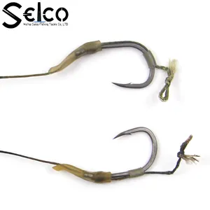 Fishing Carp Tackle Chinese Supplier High Quality Fox Carp Carp Fishing Tackle PE Line With Swivel Rubber Tubes Hair Rigs