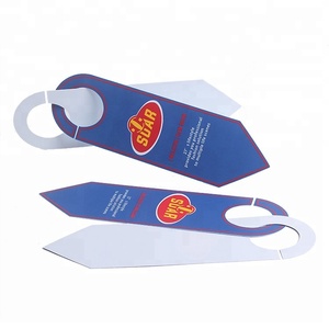 Étiquettes de cintre de porte en PVC, 100 pièces, personnalisées, avec nom imprimé, Logo, en soie, pour parc de stationnement de voiture - Product Image 5