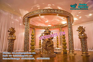 Set de manchettes à Triple pilier pour mariage, Set de cordes luxueux et ronds, pour réaliser un mariage, couleur blanche - Product Image 2