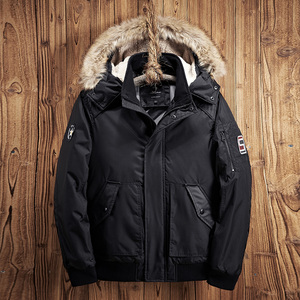Chaqueta de invierno a prueba de viento para hombre con piel, venta al por mayor, Tallas grandes - Product Image 2