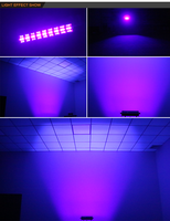Lumière noire à uv 6x9x3w, éclairage par bar pour DJ, disco, lumière noire pour fête, anniversaire, mariage