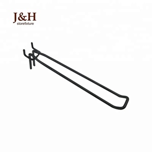 J & <span class=keywords><strong>H</strong></span> Storefixture Đục Lỗ Lại Panels 25 Mét (1Inch) Lỗ Trung Tâm Pegboard Looped Hiển Thị Arm Đen Dài Leg Peg Kim Loại Euro Hooks - Product Image 4