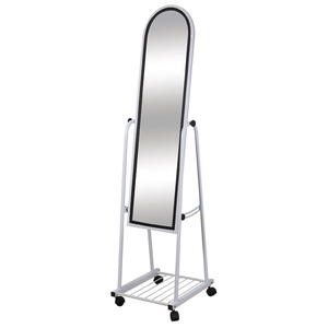 Nhà Máy Tầng Thường Vụ Gương Mặc Quần Áo Giá Cho Phòng Tắm Bánh Xe - Product Image 2