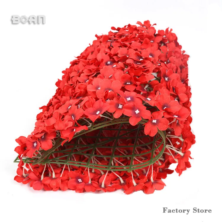 40*60cm Hydrangea Artificial Flower Wall Mat For Wedding Decor Flower backdrop Flower panel