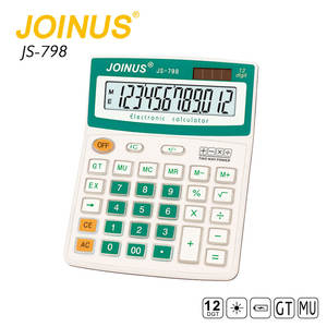 工厂直接美丽的太阳能 12 位数字桌面计算器与 2 种方式的力量 - Product Image 6