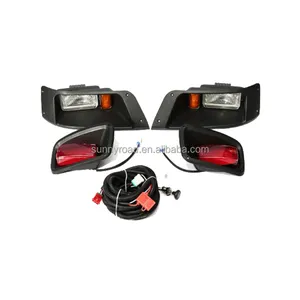 Faros delanteros y luces traseras para carrito de golf, incluye Kit de luces de arnés