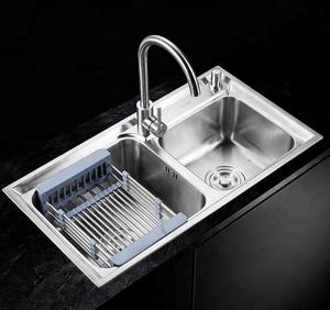 Sri Lanka doble tazón de acero inoxidable barato fregadero de la cocina - Product Image 2