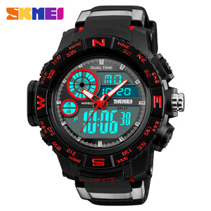 Azul del reloj Skmei 1332 la doble tiempo wr 5atm a prueba de golpes a prueba de Relojes hombres chrono de fecha deporte reloj - Product Image 1