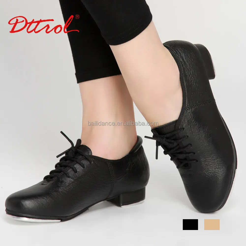 D004725 Dttrol dance-zapatos de grifo oxford, color negro tostado