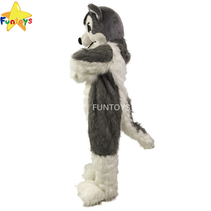 Funtoys CE grigio lupo Husky cane mascotte costumi Fursuit Cosplay per adulti - Product Image 3