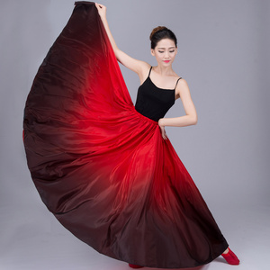 Nouvelle Arrivée Vente Chaude Jupes de Danse Orientale à Volants Style <span class=keywords><strong>Flamenco</strong></span> Jupes de Danse Orientale à Grand Cercle <span class=keywords><strong>Robe</strong></span> Flamingo - Product Image 2
