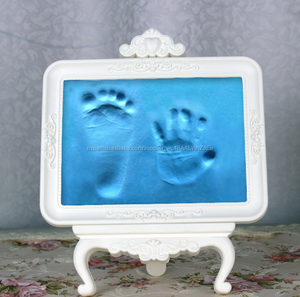 Venta caliente foot hand print bebé marco de la foto del bebé impresión <span class=keywords><strong>juego</strong></span> de adorno - Product Image 6