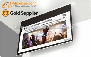 16:9 / <span class=keywords><strong>4</strong></span>:3 / 1:1 sala de reuniones pantalla eléctrica / pantalla de proyección / pantalla de proyección motorizada - Product Image 1