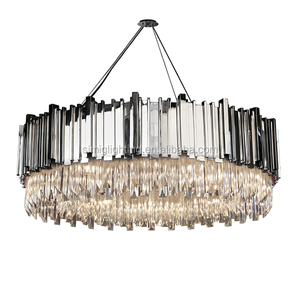 2017 HOT SELL SEPT. dorado gran Imperio de lujo araña de cristal moderna lámpara proyecto de dubai para el vestíbulo del <span class=keywords><strong>hotel</strong></span> - Product Image 3