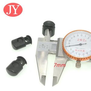 पोम मैट ब्लैक कॉर्ड लॉक निकल-मुक्त गोल प्लास्टिक स्टॉपर 23x35 मिमी कॉर्ड के लिए 2 छेद के साथ - Product Image 6